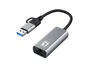 Level One USB-0423 Adaptador de red 2.5 Gigabit Ethernet 2-en-1 USB-C/A Gris