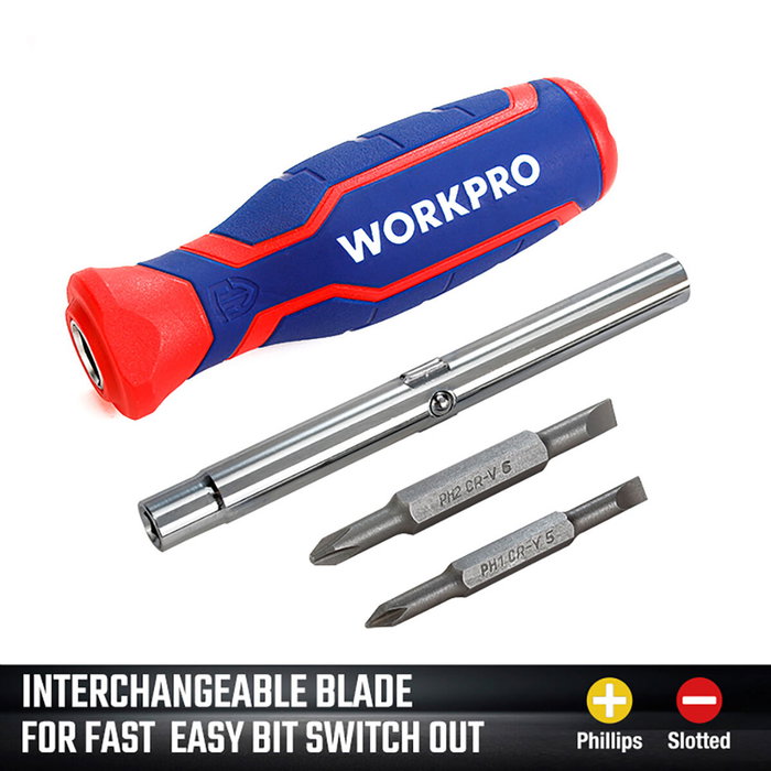 Workpro Destornillador 6 en 1 Workpro Destornillador 6 en 1