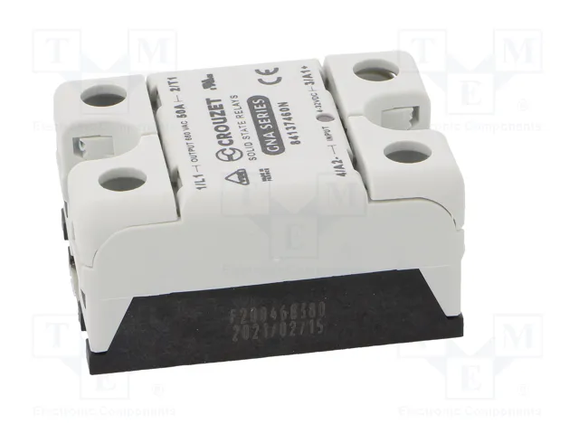 CROUZET GNA Relé de semiconductor 50A 48-660VAC 1-fásico CROUZET GNA Relé de semiconductor 50A 48-660VAC 1-fásico