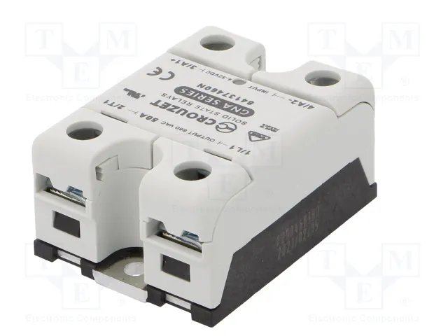 CROUZET GNA Relé de semiconductor 50A 48-660VAC 1-fásico CROUZET GNA Relé de semiconductor 50A 48-660VAC 1-fásico