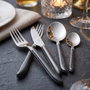 Pradel Set de 24 Cubiertos Vibrato Negro Mate