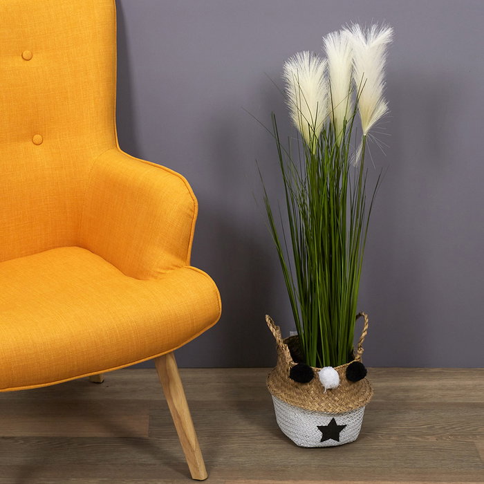 Home Deco Factory Planta Artificial Hierba y Pampa - Altura 90 cm, Diámetro 13 cm - Decoración