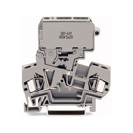 WAGO 281-611 Terminal de fusible de 2 polos