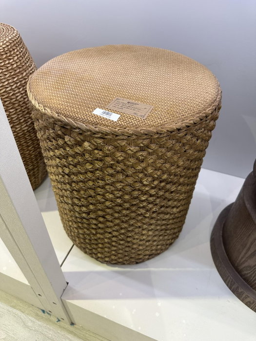 DKD Home Decor Mesita Auxiliar Balines Marron Claro 36.5 x 44 x 36.5 cm