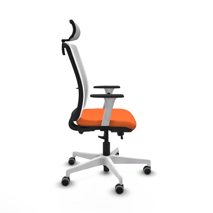 PIQUERAS Y CRESPO Silla de oficina Haches Naranja y Blanco