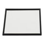 Home Deco Factory Mirage Base Espejo Cuadrado Latón Dorado Negro para Joyas Velas Llaves Presentación Objetos Decorativos 10x10 cm