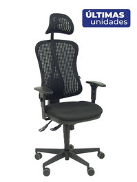 PIQUERAS Y CRESPO Silla de oficina Agudo con mecanismo Sincro, Negro