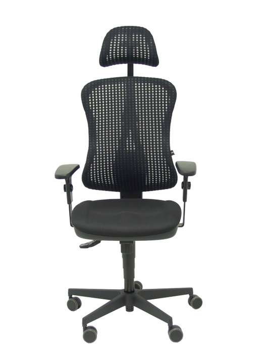 PIQUERAS Y CRESPO Silla de oficina Agudo con mecanismo Sincro, Negro