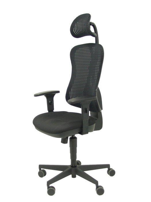 PIQUERAS Y CRESPO Silla de oficina Agudo con mecanismo Sincro, Negro