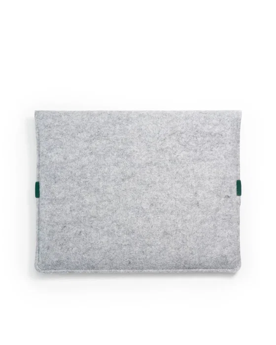 EKOMODO HR-014 Funda para Portátil 15" (38.1 cm) - Verde Gris - Poliéster Reciclado, Caucho, Diseño Minimalista, Compatibilidad Universal