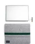 EKOMODO HR-014 Funda para Portátil 15" (38.1 cm) - Verde Gris - Poliéster Reciclado, Caucho, Diseño Minimalista, Compatibilidad Universal