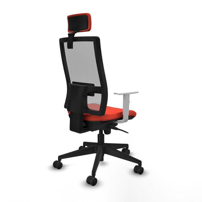 PIQUERAS Y CRESPO Silla de oficina Horna con mecanismo Sincro, Naranja oscuro y Gris PIQUERAS Y CRESPO Silla de oficina Horna con mecanismo Sincro, Naranja oscuro y Gris
