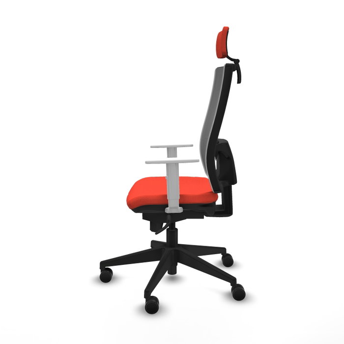 PIQUERAS Y CRESPO Silla de oficina Horna con mecanismo Sincro, Naranja oscuro y Gris PIQUERAS Y CRESPO Silla de oficina Horna con mecanismo Sincro, Naranja oscuro y Gris