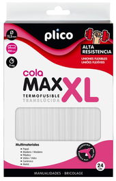 Cola Termofusible En Barra Plico Max-Xl Ø 11,5Mm X 200Mm Alta Resistencia Caja De 24