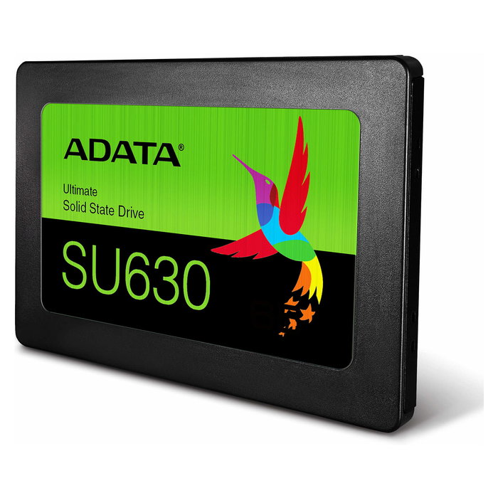 ADATA SU630 1.92 TB SSD 2.5" SATA 6 Gb/s, QLC 3D NAND, 520 MB/s Lectura, 450 MB/s Escritura, 40000 IOPS, 65000 IOPS