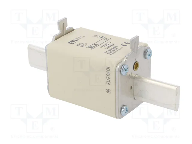 ETI POLAM Fusible NH1 de cartucho cerámica 50A 500VAC gF