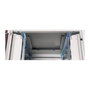 ROLINE 26.21.0051 Rack de 19 Pulgadas, Bastidor de Red de 22U, 800 x 800 mm, Gris Acero con Puertas de Vidrio, IP20, Capacidad 600 kg