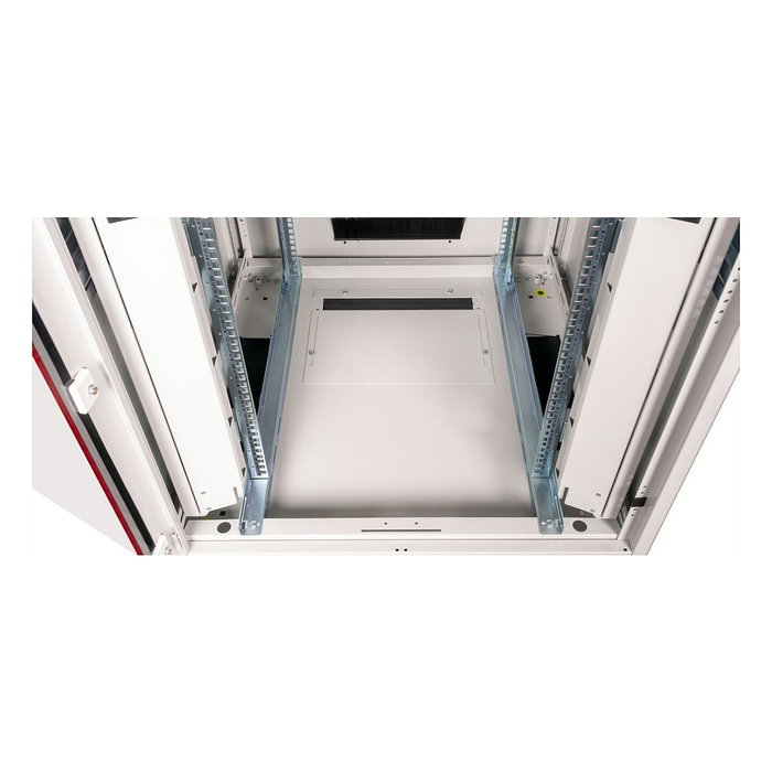 ROLINE 26.21.0051 Rack de 19 Pulgadas, Bastidor de Red de 22U, 800 x 800 mm, Gris Acero con Puertas de Vidrio, IP20, Capacidad 600 kg