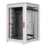 ROLINE 26.21.0051 Rack de 19 Pulgadas, Bastidor de Red de 22U, 800 x 800 mm, Gris Acero con Puertas de Vidrio, IP20, Capacidad 600 kg