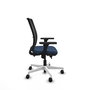 PIQUERAS Y CRESPO Silla de oficina Haches con mecanismo Sincro/Traslack Azul marino