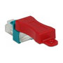 DeLOCK 86425 Set de 6 llaves de bloqueador de puerto RJ45 Rojo