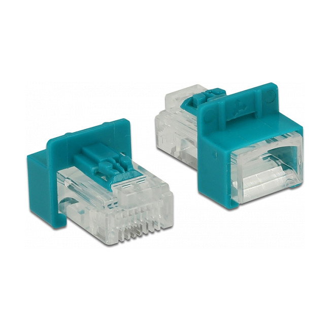 DeLOCK 86425 Set de 6 llaves de bloqueador de puerto RJ45 Rojo