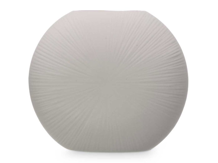 Giftdecor Jarron Ceramica Circular 29 cm Gris 29x26x11 cm (Set de 4)