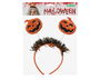 Diadema Halloween Calabazas Mujer Adulto con Muelles