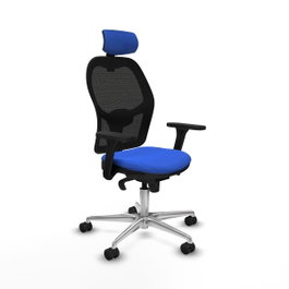 PIQUERAS Y CRESPO Silla de oficina Jorquera Azul y Negro
