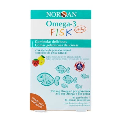 NORSAN Omega-3 Fisk Jelly 45 Gominas NORSAN Omega-3 Fisk Jelly 45 Gominas