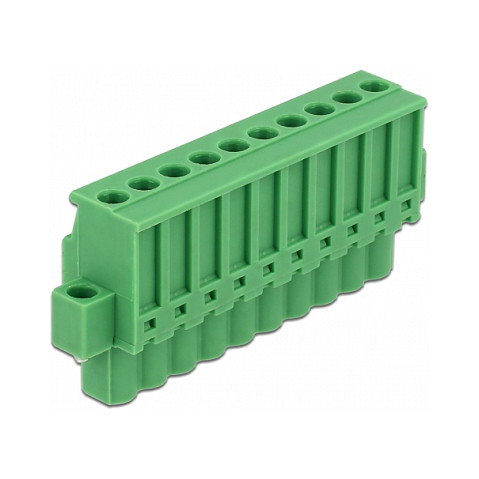 DeLOCK 65941 Terminal block de 10 pines para carril DIN