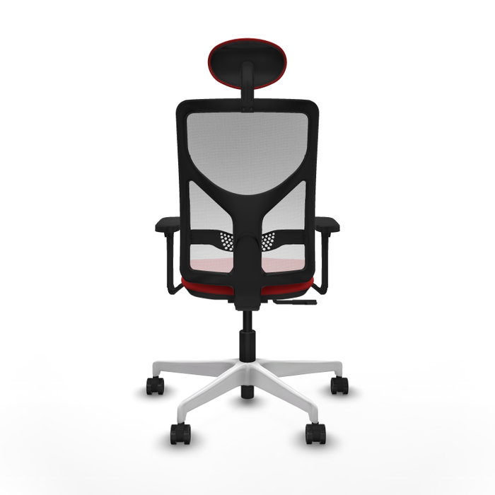 PIQUERAS Y CRESPO Silla de oficina Motilla con Mecanismo Sincro, Rojo y Blanco PIQUERAS Y CRESPO Silla de oficina Motilla con Mecanismo Sincro, Rojo y Blanco