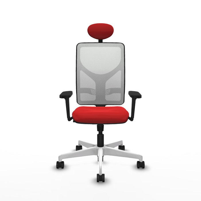PIQUERAS Y CRESPO Silla de oficina Motilla con Mecanismo Sincro, Rojo y Blanco PIQUERAS Y CRESPO Silla de oficina Motilla con Mecanismo Sincro, Rojo y Blanco