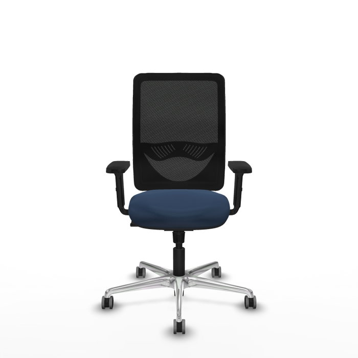 PIQUERAS Y CRESPO Silla de oficina Zulema con mecanismo Sincro, Azul marino y Negro PIQUERAS Y CRESPO Silla de oficina Zulema con mecanismo Sincro, Azul marino y Negro