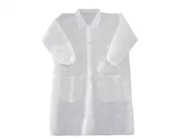 Safetop Bata de laboratorio polipropileno blanco 67x104 cm talla L
