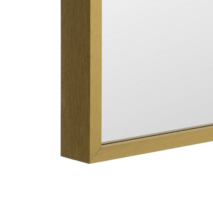 Espejo Dorado Aluminio Decoración 50 X 100 cm Espejo Dorado Aluminio Decoración 50 X 100 cm