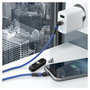 RealPower Cable Magnético MagneticCharge2 1m Azul con Adaptadores, Conector Magnético
