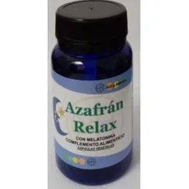 ALFA HERBAL Azafran Relax Con Melatonina 30 Capsulas Veganas para Calidad del Sueño