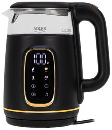 Adler AD 1305 Hervidor Eléctrico Negro y Dorado