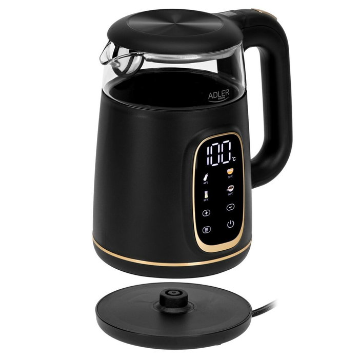 Adler AD 1305 Hervidor Eléctrico Negro y Dorado