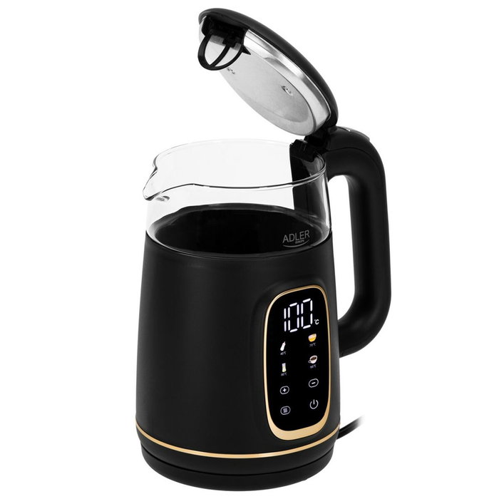 Adler AD 1305 Hervidor Eléctrico Negro y Dorado
