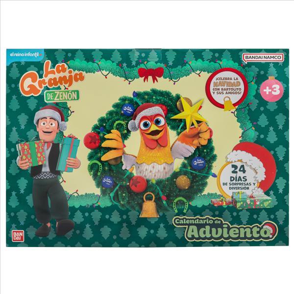 La Granja de Zenón - Calendario de Adviento con 24 Figuras y Accesorios, Juguete para Niños +3 Años, Producto Oficial Licenciado