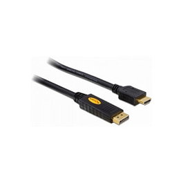 DeLOCK 82441 Cable Adaptador de Vídeo DisplayPort a HDMI 5m Negro