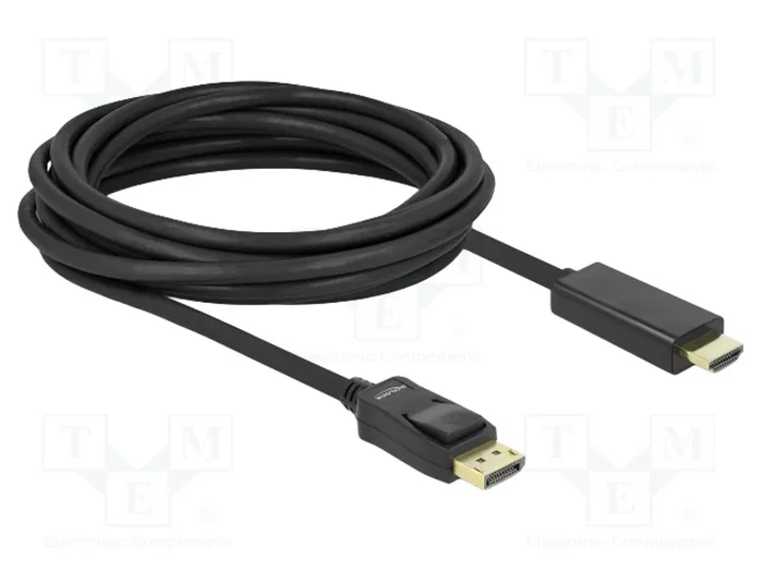 DeLOCK 82441 Cable Adaptador de Vídeo DisplayPort a HDMI, 5m, Negro DeLOCK 82441 Cable Adaptador de Vídeo DisplayPort a HDMI, 5m, Negro