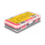 DeLOCK Caja de tubos termorretráctiles 196 piezas, Negro/Rojo, 2:1