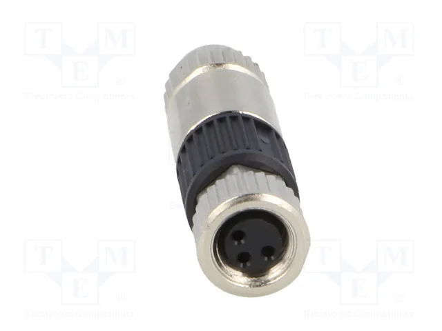 HARTING Conector M8 Hembra 3 Pines Recto Industrial