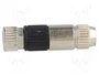 HARTING Conector M8 Hembra 3 Pines Recto Industrial