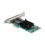 DeLOCK PCI Express x1 Tarjeta de Red 4 Puertos Gigabit LAN Intel I350, 4000 Mbit/s, PCIe 2.1, Controlador LAN para PC, Ethernet RJ45