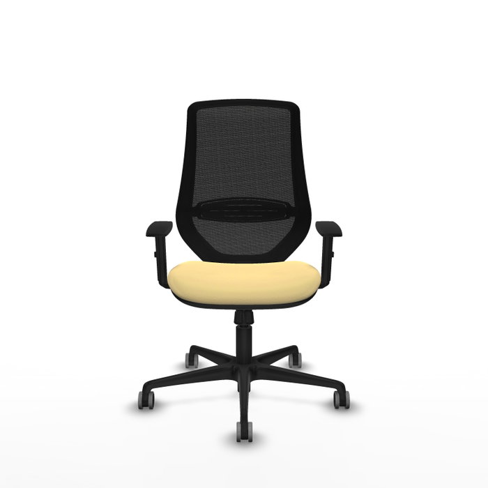 PIQUERAS Y CRESPO Silla de oficina Mardos con mecanismo Sincro Crema y Negro PIQUERAS Y CRESPO Silla de oficina Mardos con mecanismo Sincro Crema y Negro