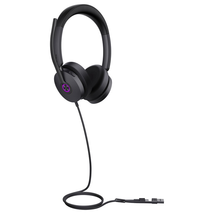 Yealink UH48 Dual UC Auriculares Diadema con Micrófono Boom, Alámbrico, USB-C/A, 20-20000 Hz, Supraaural, Reducción Activa de Ruido, Negro